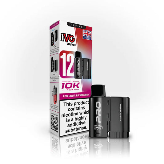 IVG Pro Red Sour Raspberry Refill