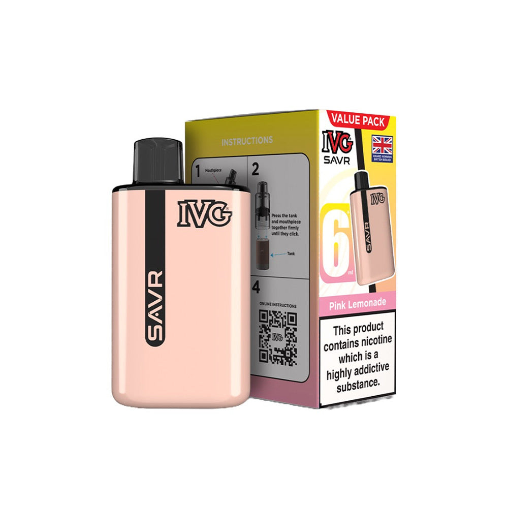 IVG SAVR 3000 Puff Disposable | Pink Lemonade | Free UK Delivery