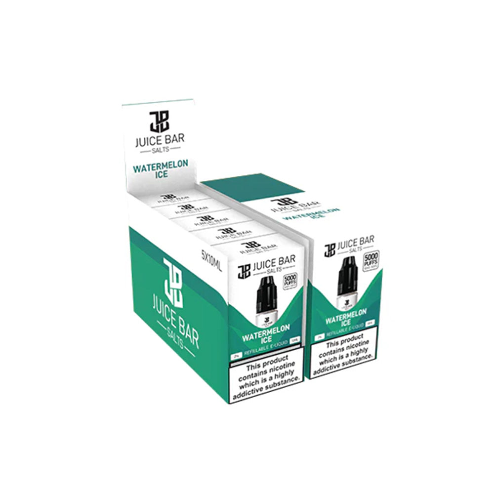 Juice Bar Salts E Liquid Watermelon Ice - 5 Pack