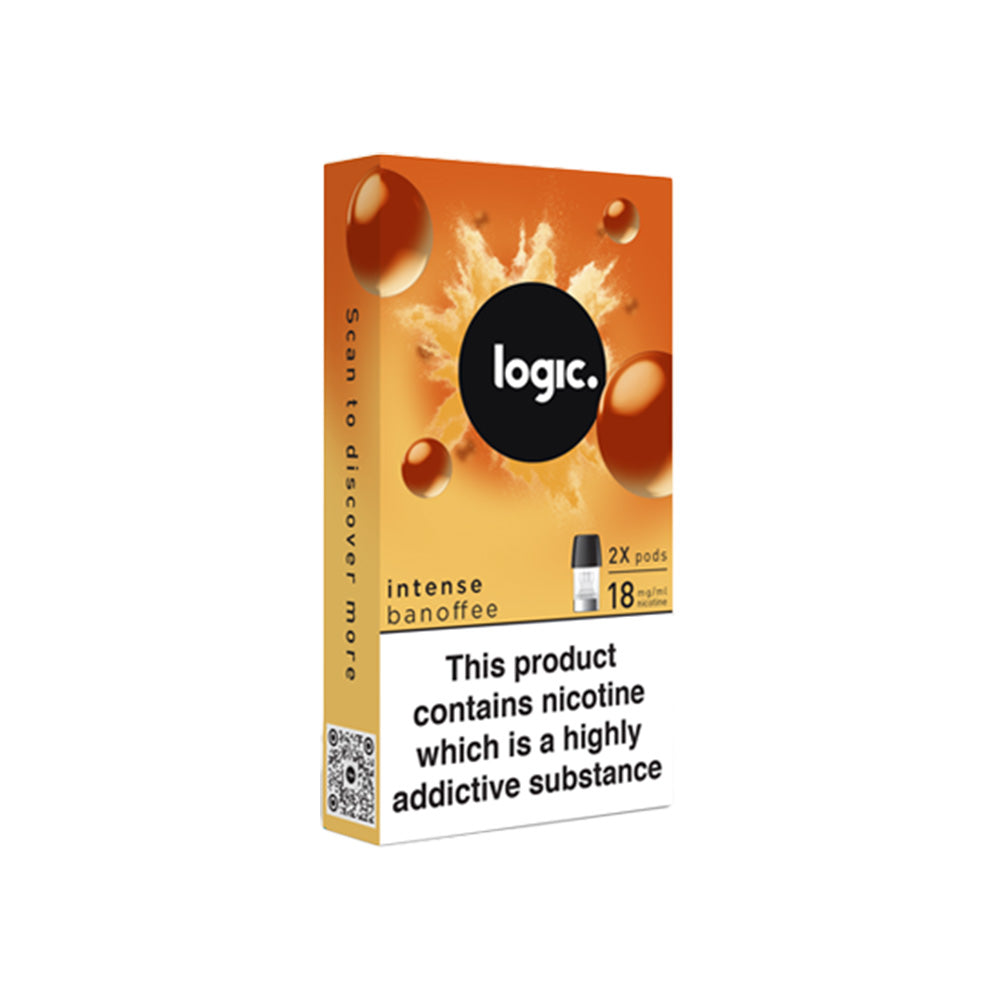 Logic Intense Vape Pods | Banoffee | Free UK Delivery Logic Intense Vape Pods | Banoffee | Free UK Delivery