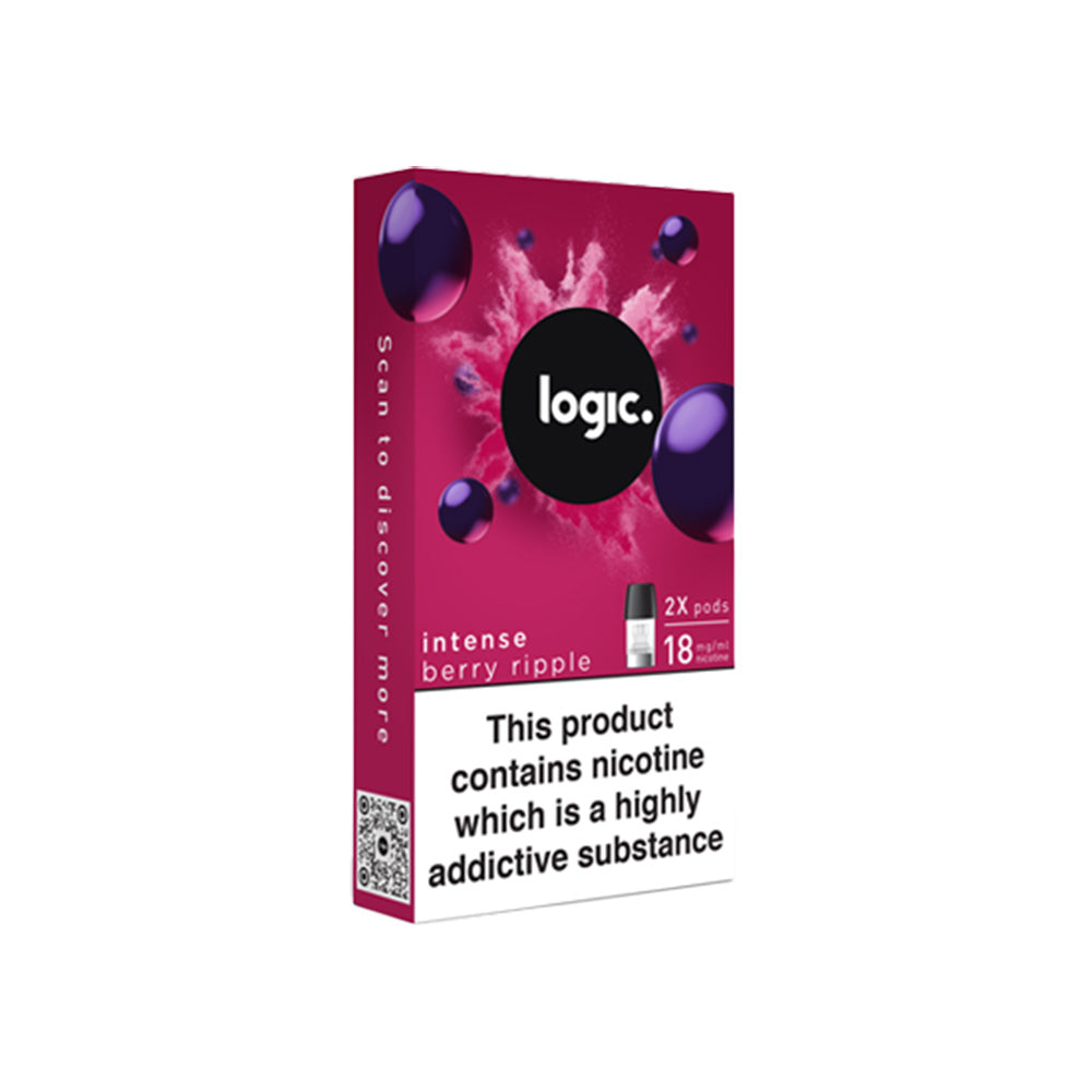 Logic Intense Vape Pods | Berry Ripple | Free UK Delivery Logic Intense Vape Pods | Berry Ripple | Free UK Delivery