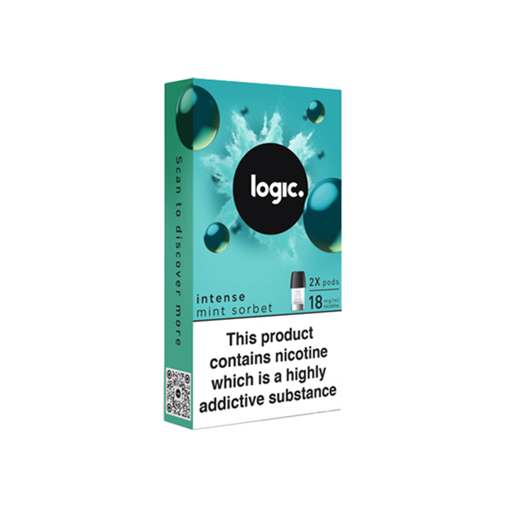 Logic Intense Vape Pods | Mint Sorbet | Free UK Delivery Logic Intense Vape Pods | Mint Sorbet | Free UK Delivery