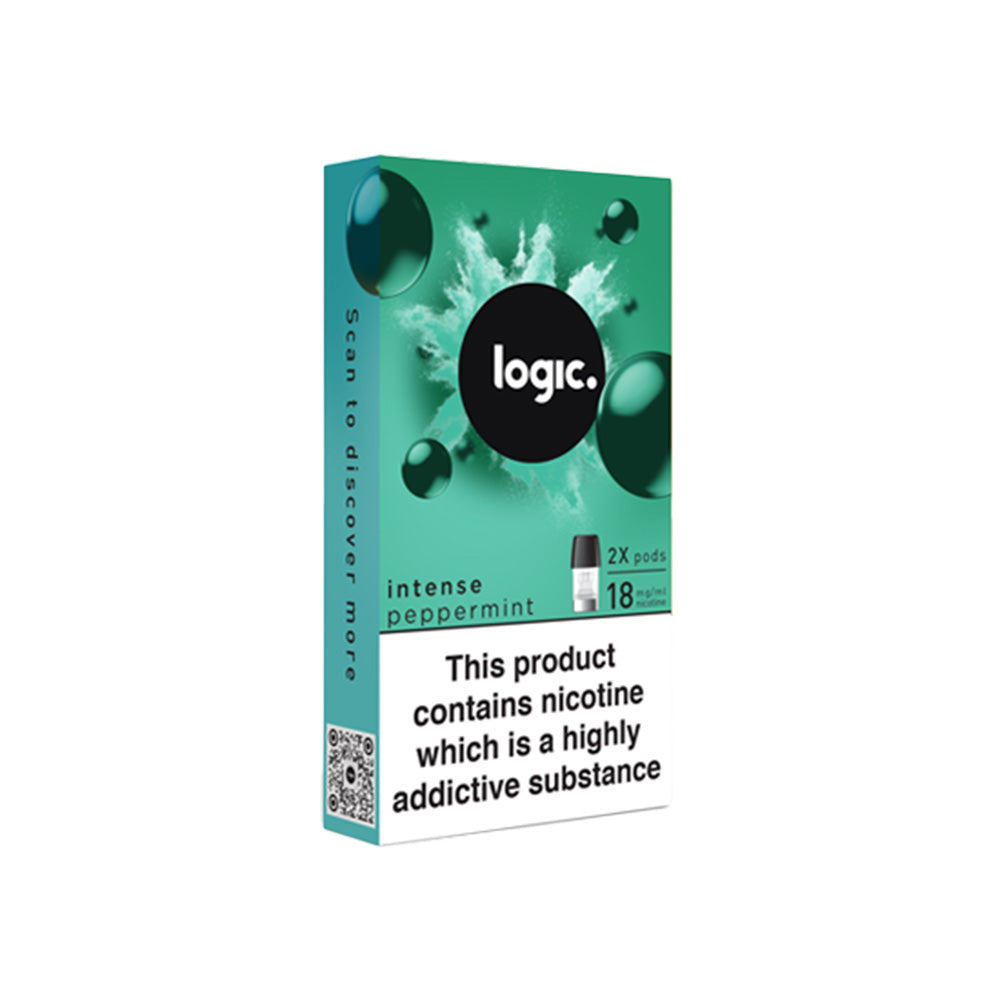 Logic Intense Vape Pods | Peppermint | Free UK Delivery Logic Intense Vape Pods | Peppermint | Free UK Delivery