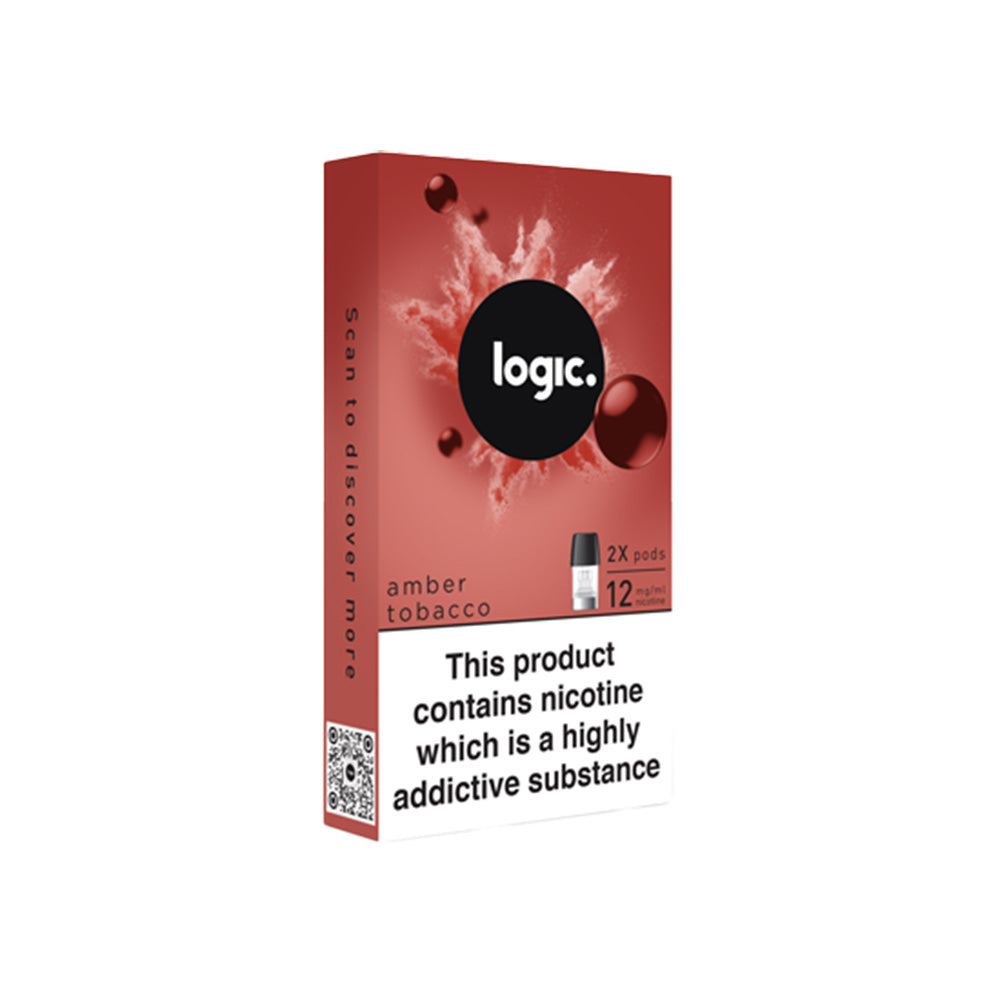 Logic Amber Tobacco Vape Pods (2 Pack)