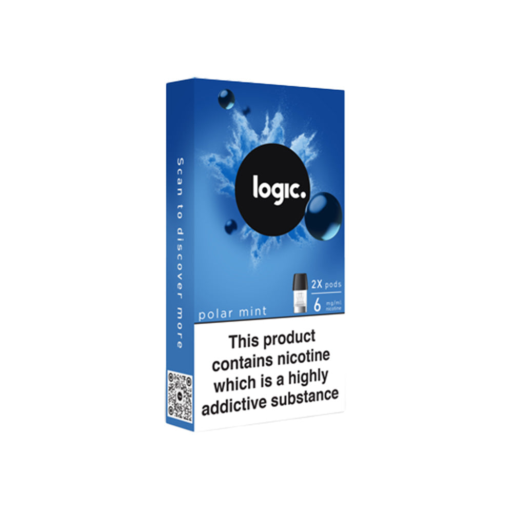 Logic Polar Mint Vape Pods (2 Pack)