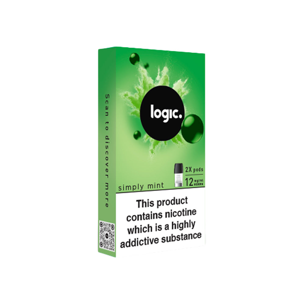 Logic Simply Mint Vape Pods (2 Pack)