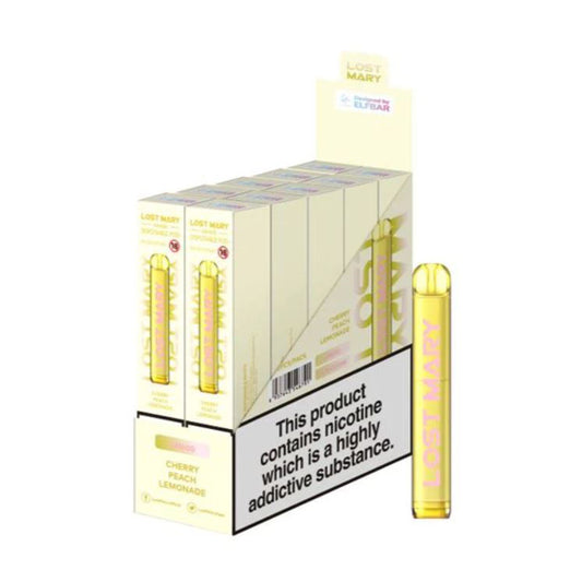 Lost Mary AM600 Cherry Peach Lemonade 10 Pack