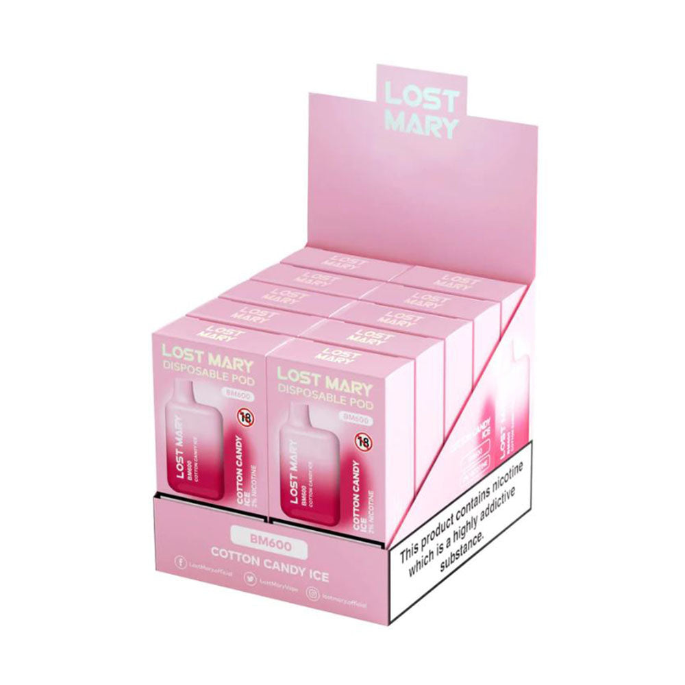 Lost Mary BM600 Cotton Candy Ice - 10 Pack