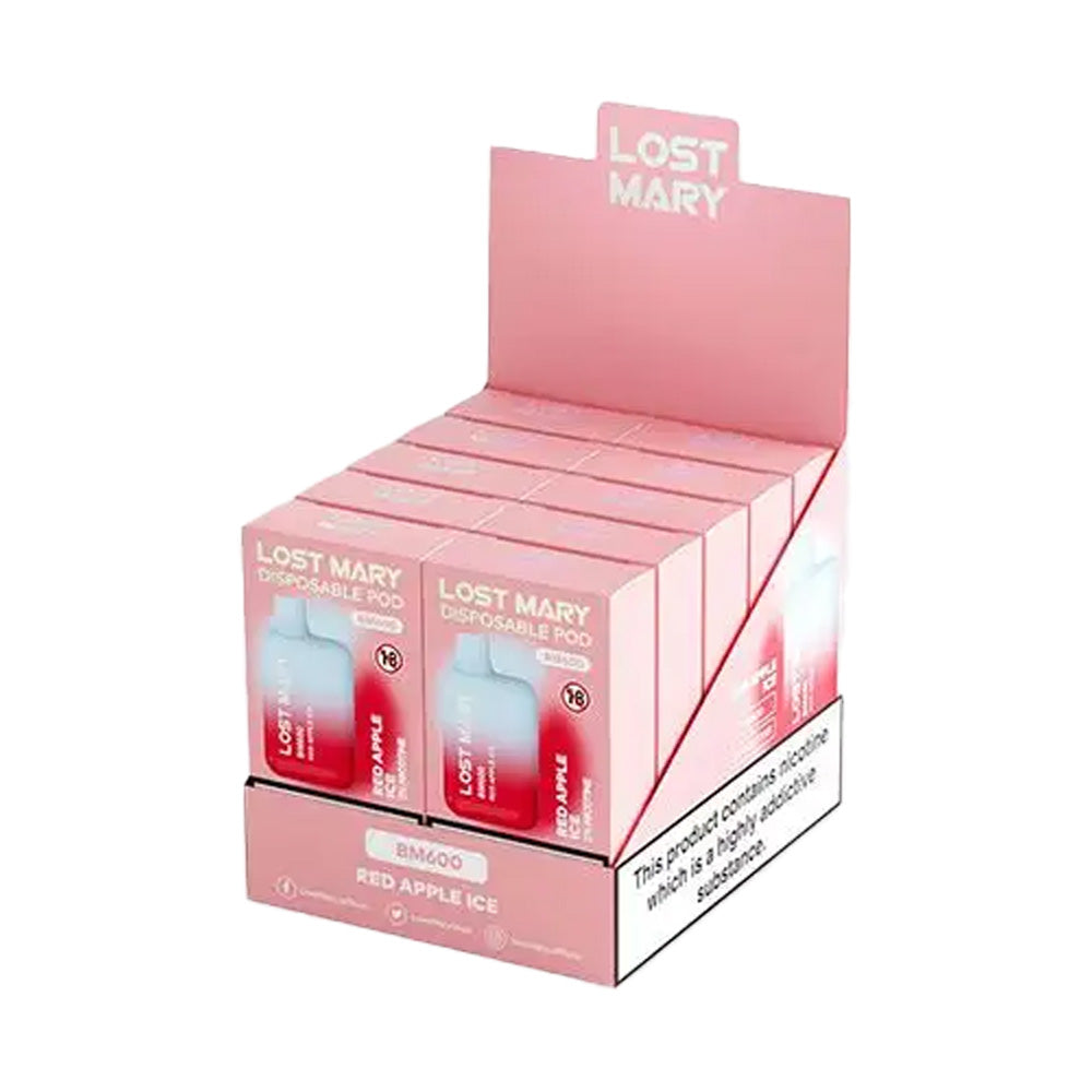 Lost Mary BM600 Red Apple Ice - 10 Pack
