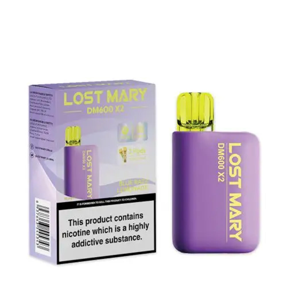 Lost Mary DM600 X2 Blue Razz Lemonade Disposable Vape