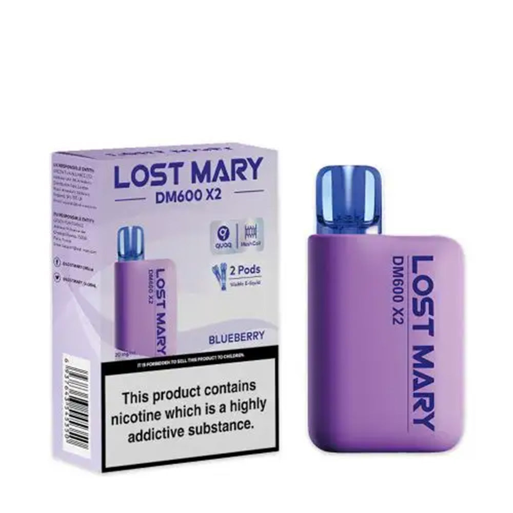 Lost Mary DM600 X2 Blueberry Disposable Vape