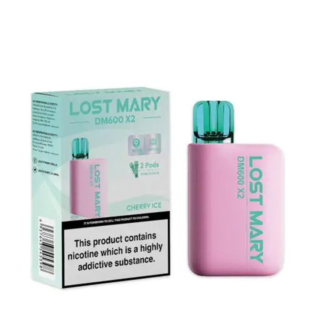 Lost Mary DM600 X2 Cherry Ice Disposable Vape