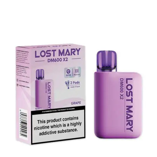Lost Mary DM600 X2 Grape Disposable Vape