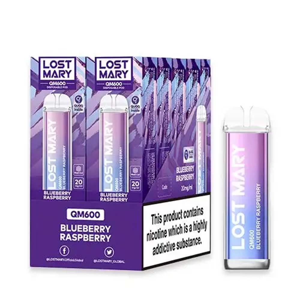 Lost Mary QM600 10 Pack Blueberry Raspberry
