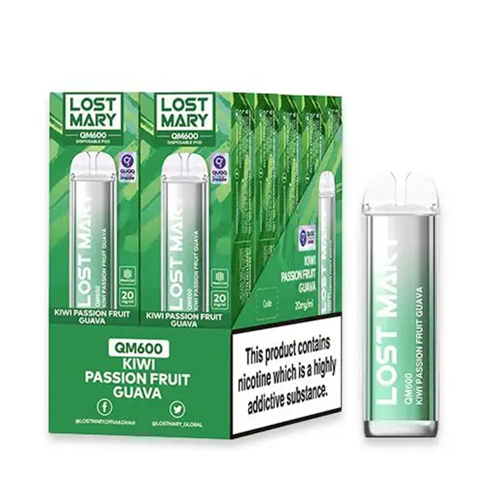 Lost Mary QM600 10 Pack Kiwi Passion Fruit Guava