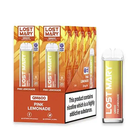 Lost Mary QM600 10 Pack Pink Lemonade