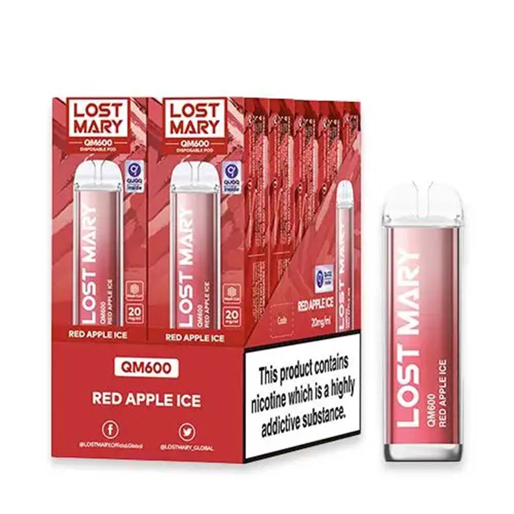 Lost Mary QM600 10 Pack Red Apple Ice