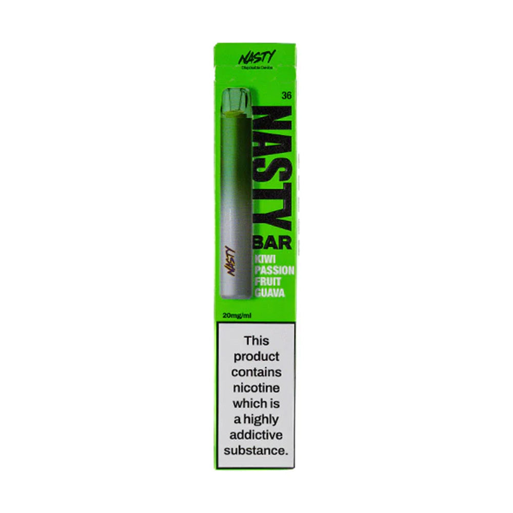 Nasty Bar Kiwi Passion Fruit Guava Disposable Vape