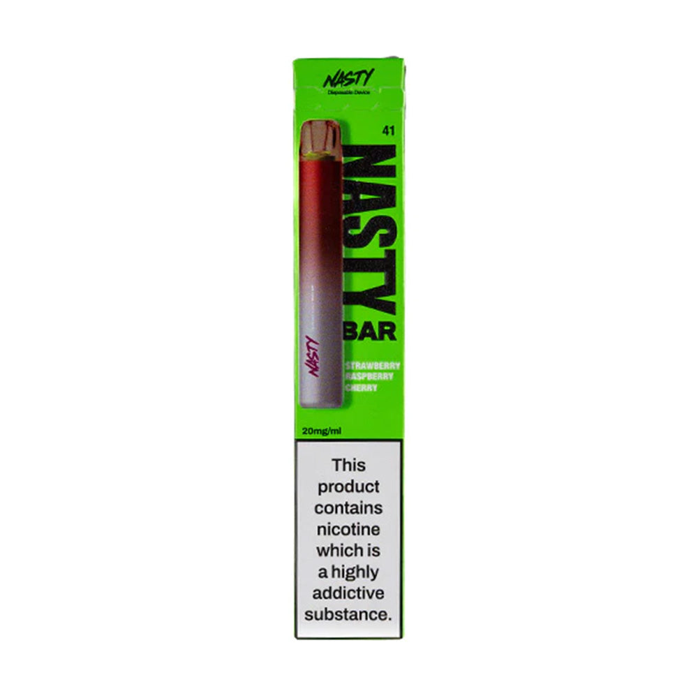 Nasty Bar Strawberry Raspberry Cherry Disposable Vape