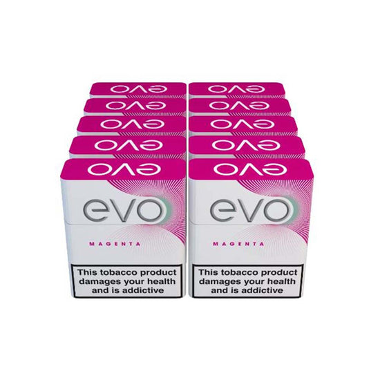 Ploom Evo Multibuy | Magenta Tobacco Sticks | 10 Packs (200 sticks)