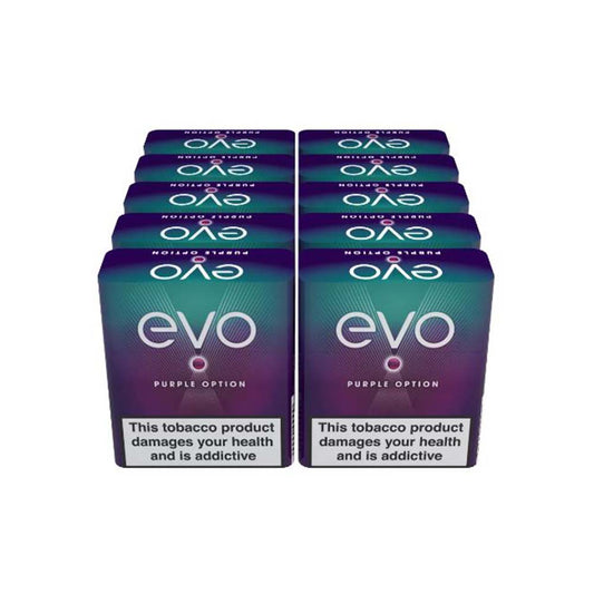 Ploom Evo Purple Option Crushball Tobacco Sticks - 10 Packs (200 sticks)