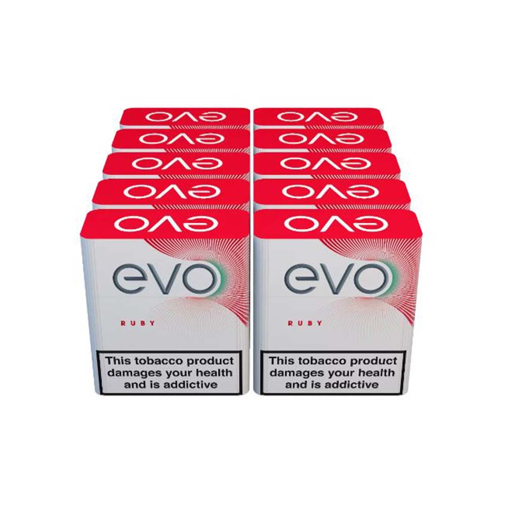 Ploom Evo Ruby Tobacco Sticks - 10 Packs (200 sticks)