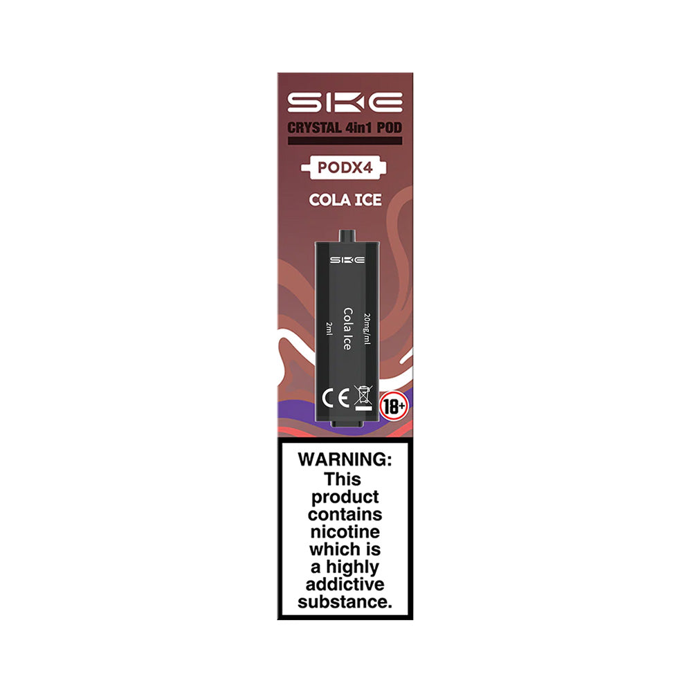 cola crystal vape SKE Crystal 4 in 1 Pods (4 Pack) | Cola Ice cola crystal vape SKE Crystal 4 in 1 Pods (4 Pack) | Cola Ice