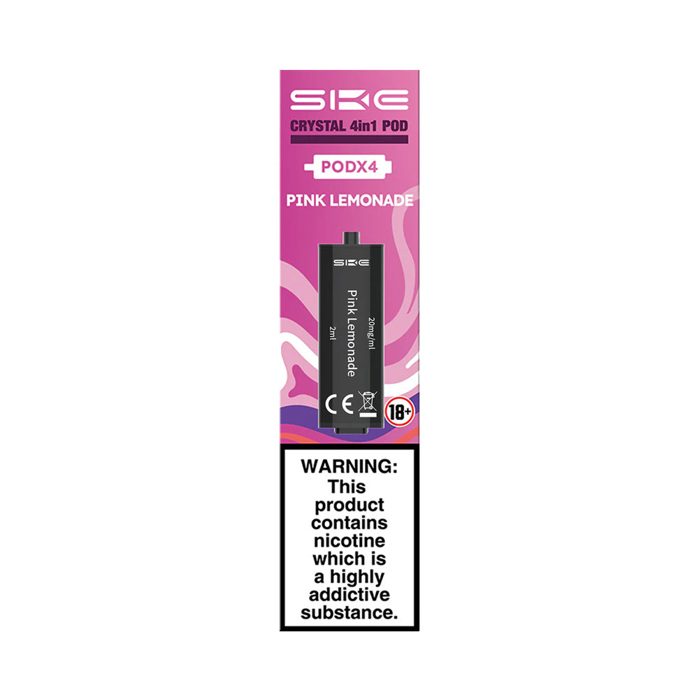 SKE Crystal 4in1 Pink Lemonade Pods (4 Pack)
