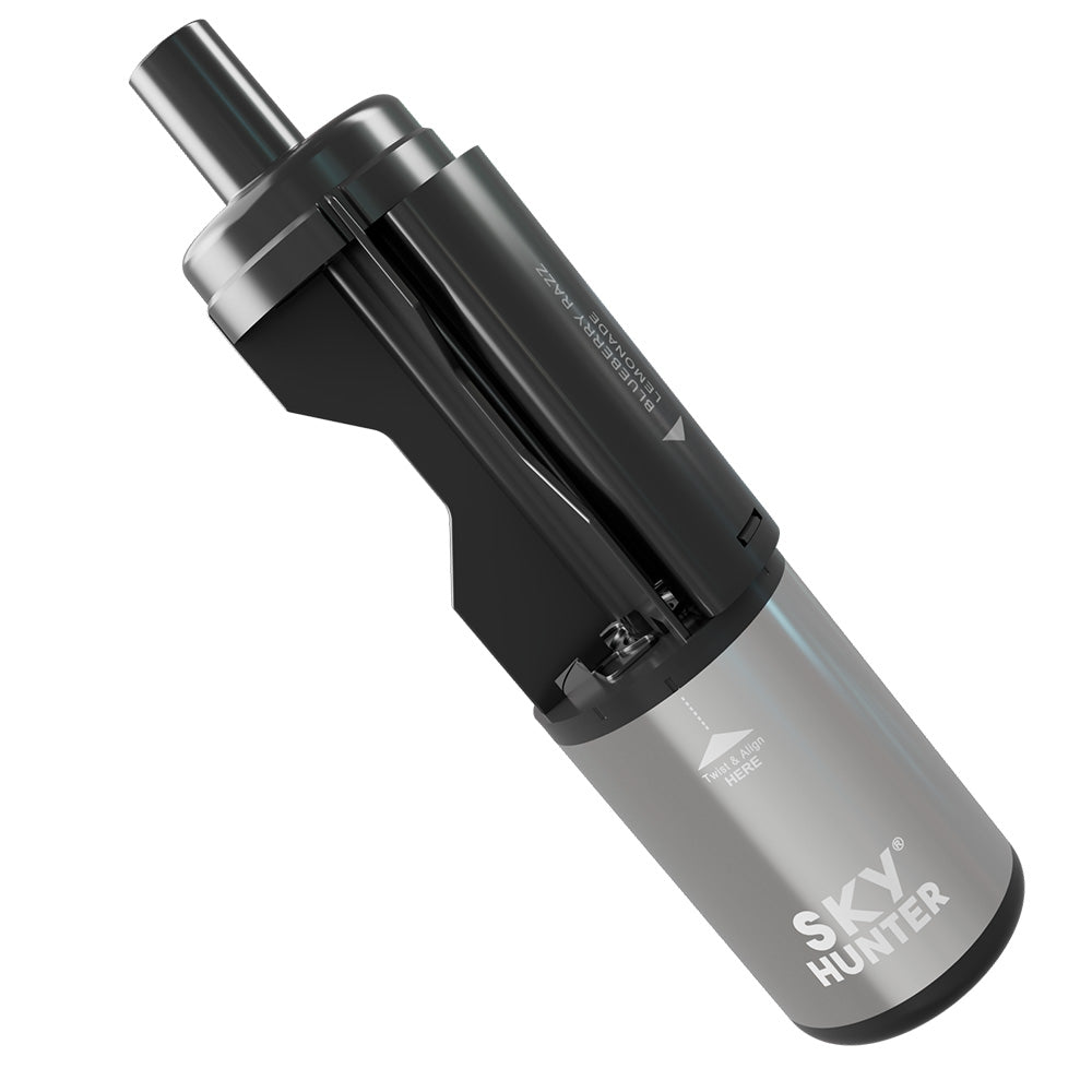 Sky Hunter 2400 Puff Pod Vape Kit Silver