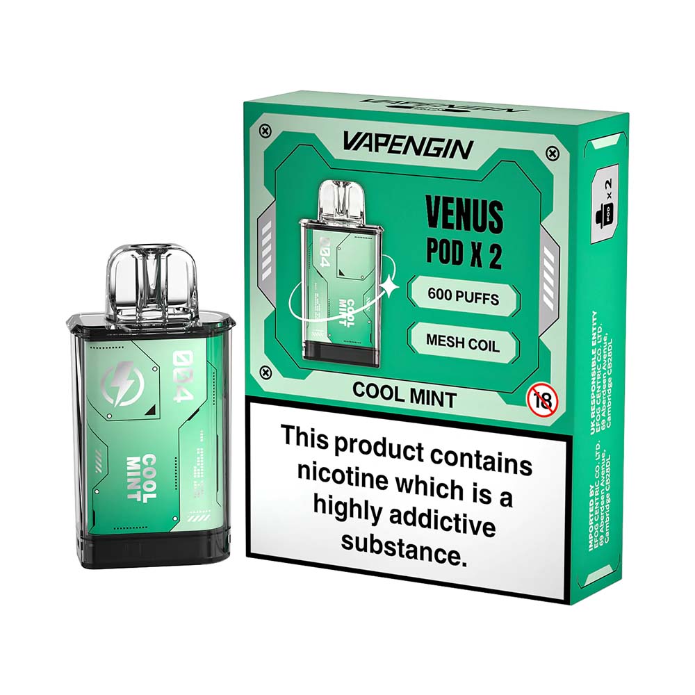 Vapengin Venus Prefilled Pods (2 Pack) | Cool Mint | Free UK Delivery Vapengin Venus Prefilled Pods (2 Pack) | Cool Mint | Free UK Delivery