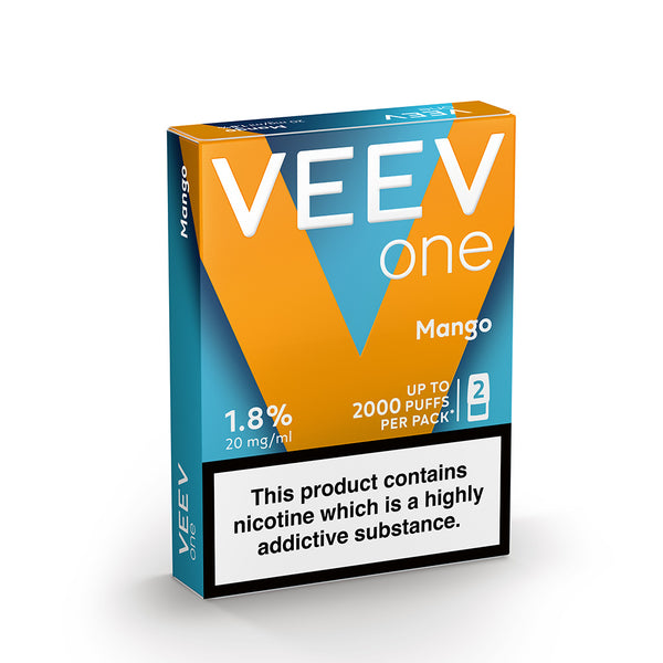 VEEV One Mango Prefilled Vape Pods | Free UK Delivery VEEV One Mango Prefilled Vape Pods | Free UK Delivery