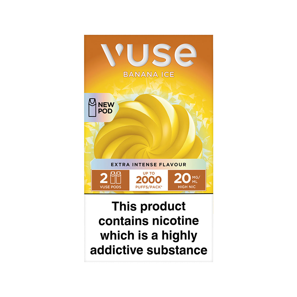 Vuse Extra Intense E-Liquid Pods | Banana Ice | Free UK Delivery Vuse Extra Intense E-Liquid Pods | Banana Ice | Free UK Delivery