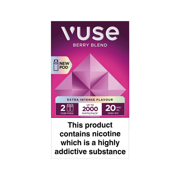 Vuse Extra Intense E-Liquid Pods | Berry Blend | Free UK Delivery Vuse Extra Intense E-Liquid Pods | Berry Blend | Free UK Delivery