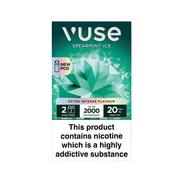 vuse 5 menthol pods Vuse Extra Intense E-Liquid Pods | Spearmint Ice