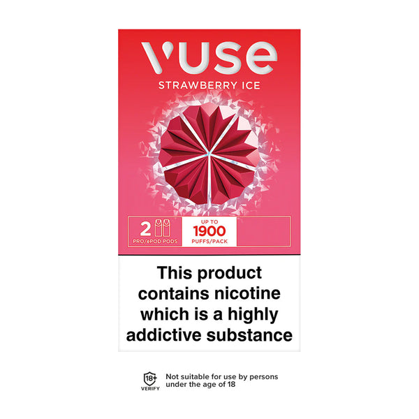 Vuse Pro E-Liquid Pods | Strawberry Ice | Free UK Delivery Vuse Pro E-Liquid Pods | Strawberry Ice | Free UK Delivery
