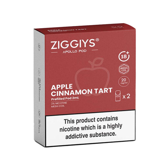 Ziggiys Apollo Apple Cinnamon Tart Pods (2 Pack)