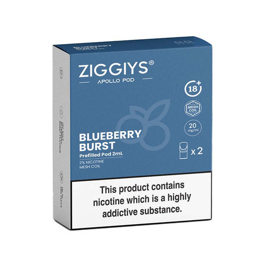 Ziggiys Apollo Blueberry Burst Pods (2 Pack)