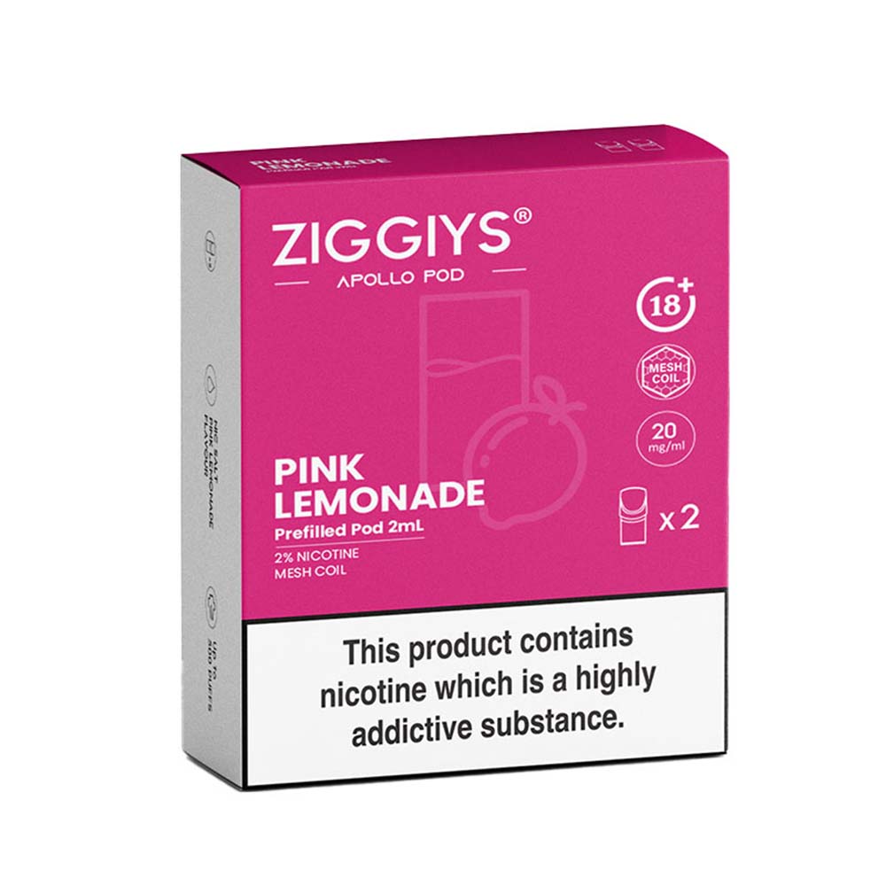 Ziggiys Apollo Pink Lemonade Pods (2 Pack)