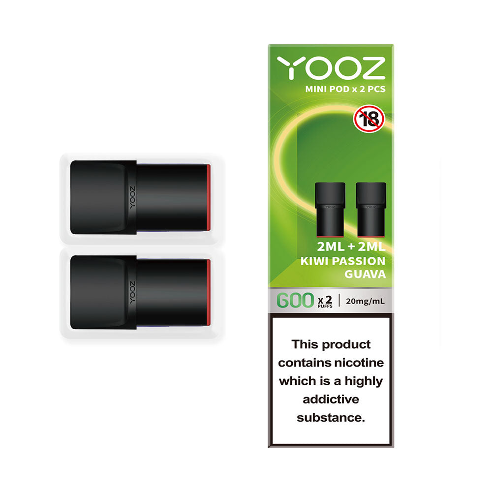 YOOZ Mini Kiwi Passion Fruit Guava Pods (2 Pack) 