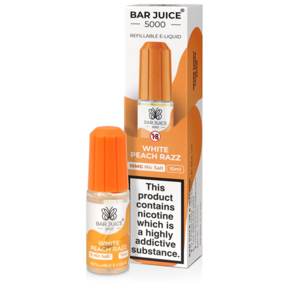 Bar Juice 5000 White Peach Razz E Liquid 10ml | Free UK Delivery