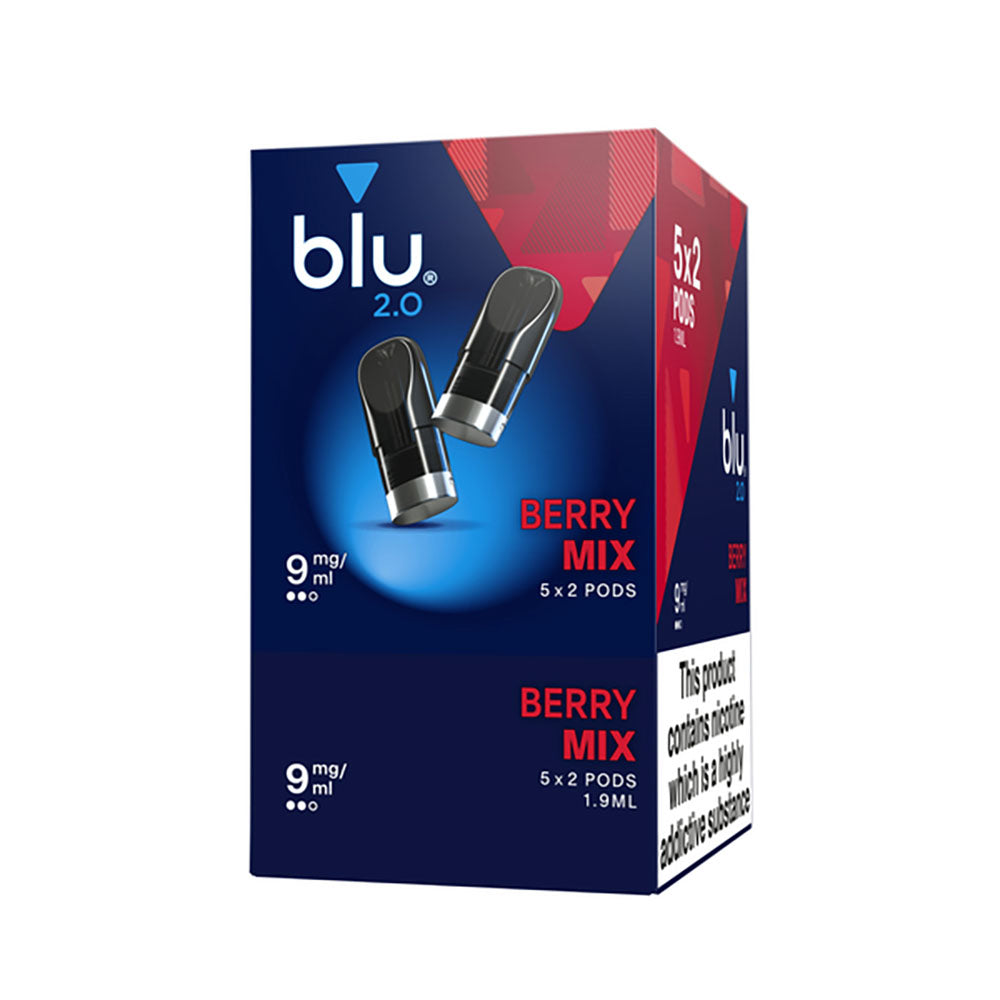 Blu 2.0 Berry Mix E Liquid Pods - 5 Boxes 9mg