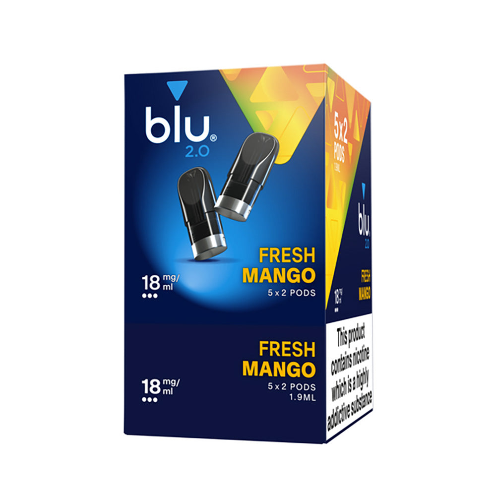 Blu 2.0 Fresh Mango E Liquid Pods - 5 Boxes 18mg