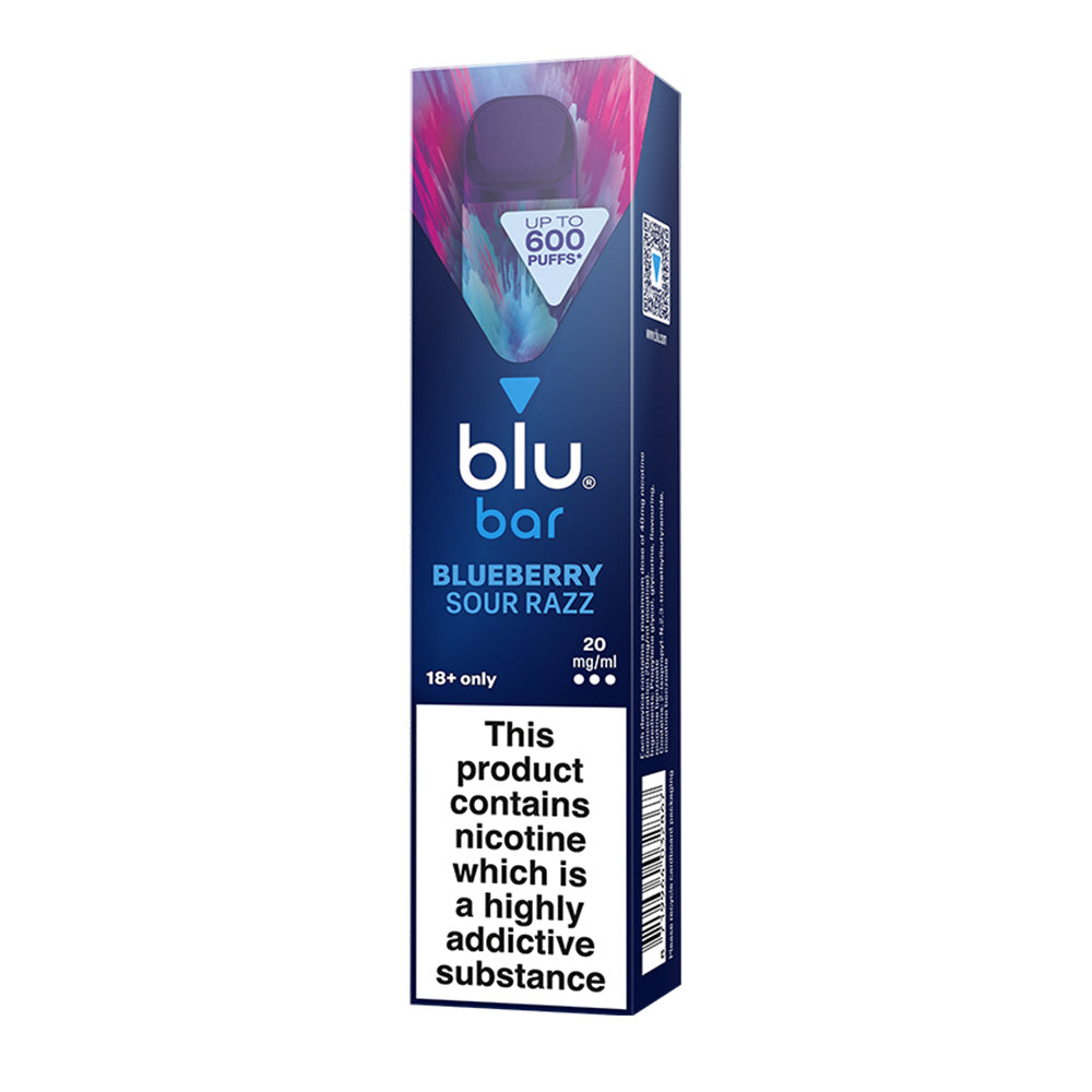 Blu Bar Blueberry Sour Razz Disposable Vape Pen