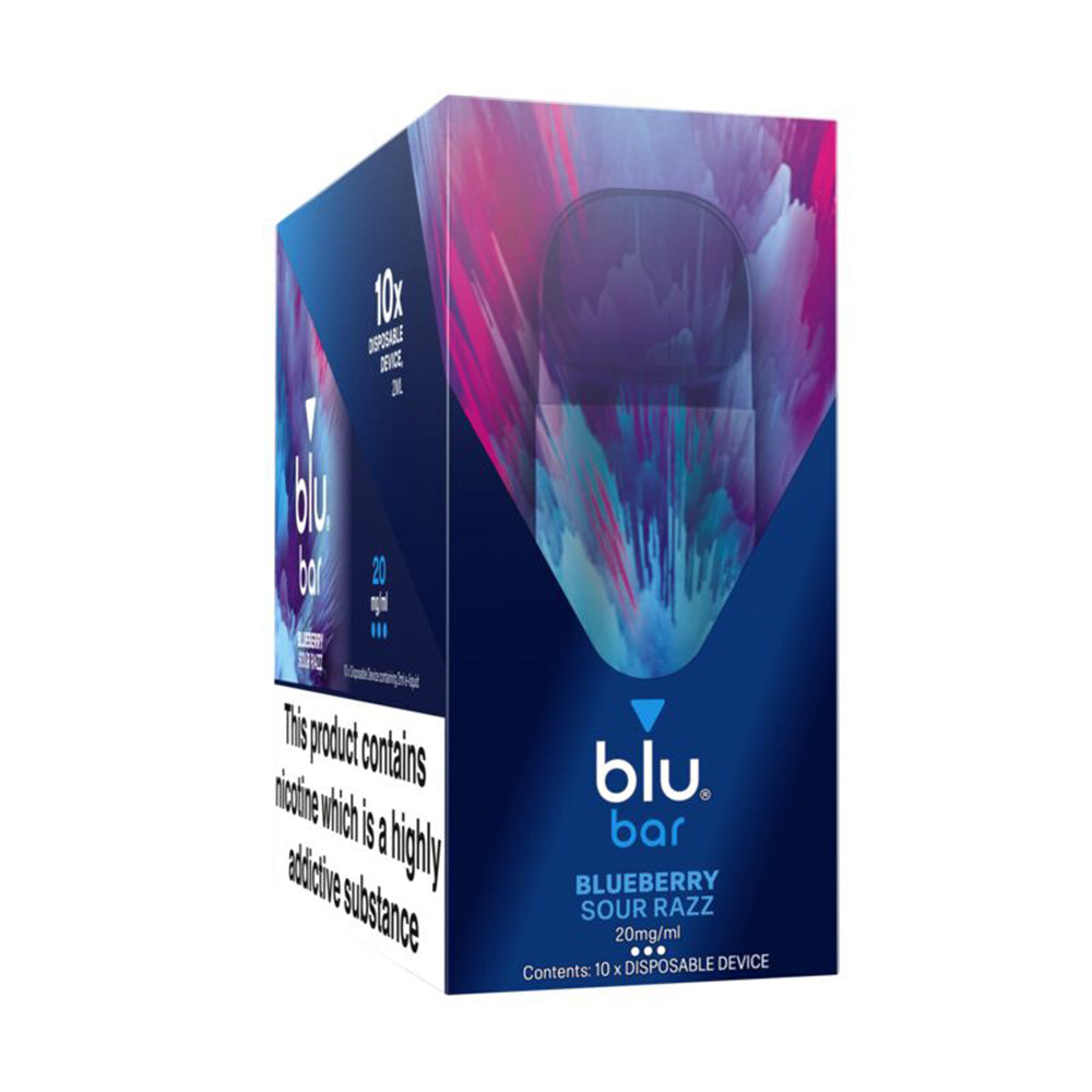 Blu Bar Blueberry Sour Razz 10 Pack 