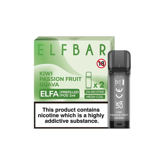 Elf Bar ELFA Kiwi Passion Fruit Guava Pods (2 Pack)