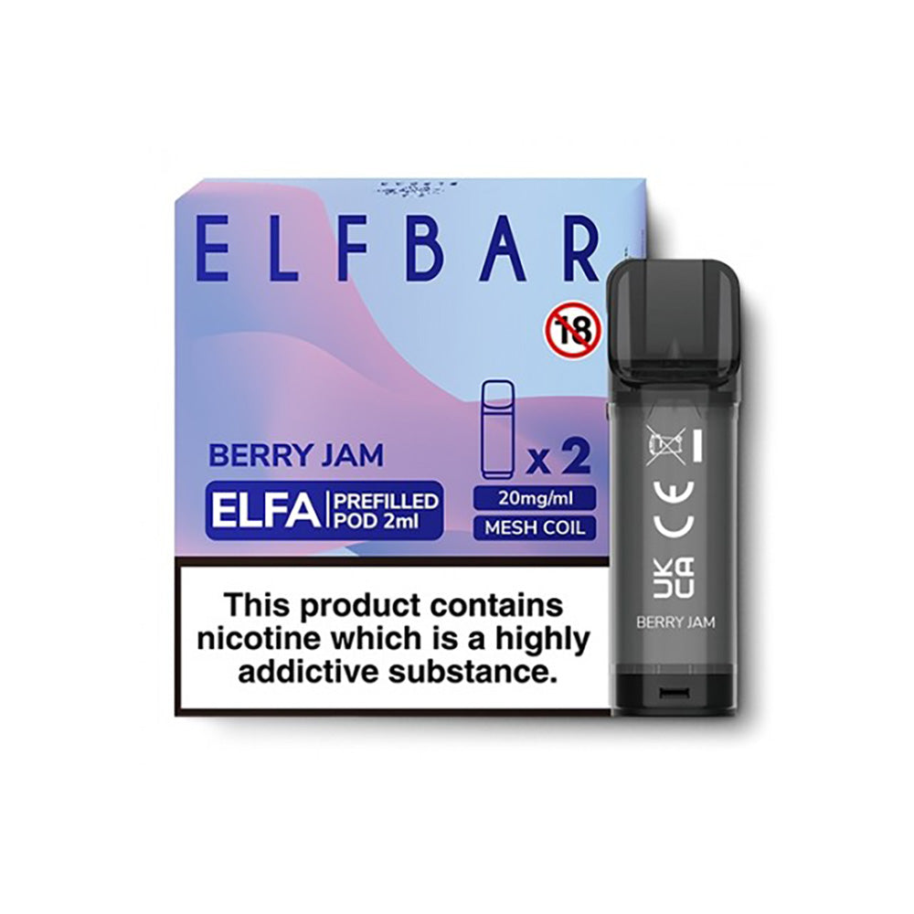 Jam Pod Elf Bar ELFA Berry Jam Pods (2 Pack) | Nic Salt Carts
