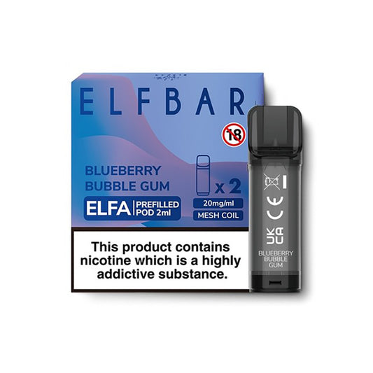 Elf Bar ELFA Blueberry Bubblegum Pods (2 Pack)