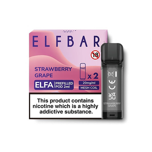 Elf Bar ELFA Strawberry Grape Pods (2 Pack)