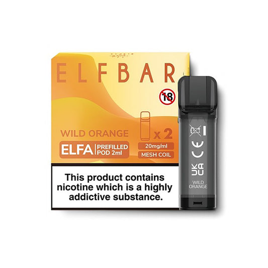 Elf Bar ELFA Pro Wild Orange Pods (2 Pack) | Free UK Delivery Elf Bar ELFA Pro Wild Orange Pods (2 Pack) | Free UK Delivery