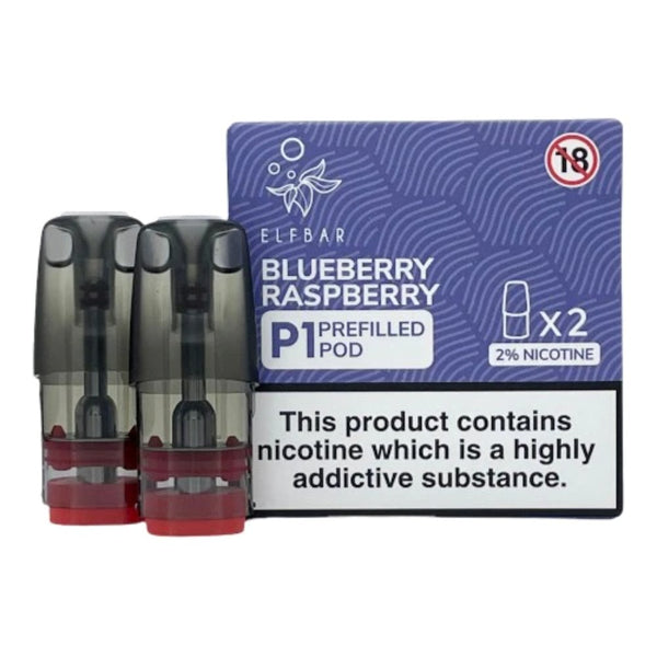 elf bar mate p1 blueberry raspberry pods Elf Bar Mate P1 Blueberry Raspberry Pods (2 Pack)